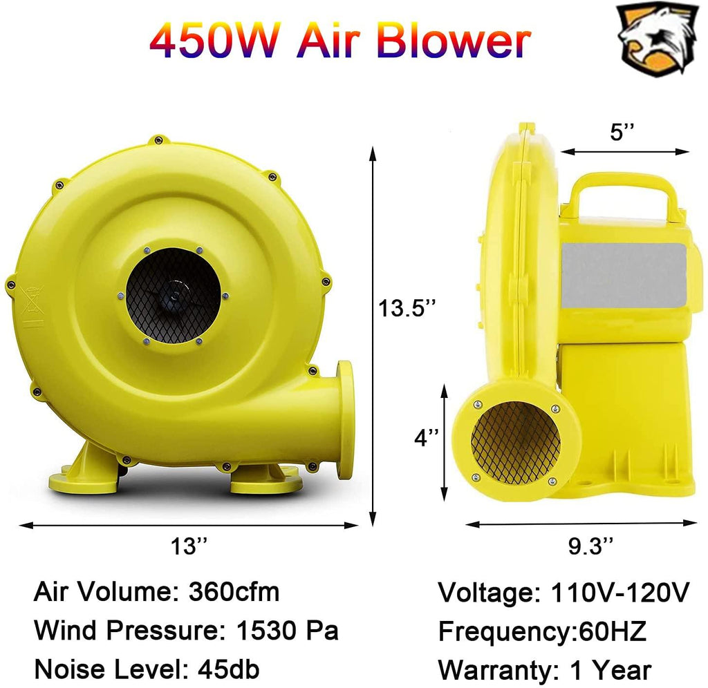 450W Inflatable Commercial Air Blower Air Pump Fan - flapkwan